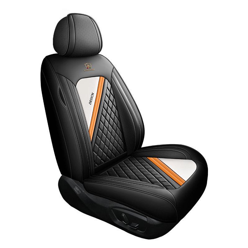 5-Seat Car Seat Covers | Summer Faux Leather Comfortable Breathable Universal Fit Seat Cushions for All Seasons