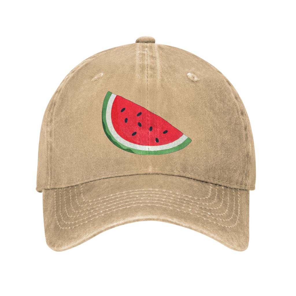 Palestined Map Watermelons Washed Baseball Cap  Fashion Sun Trucker Hat Spring Unisex Men Tennis Skate Baseball Caps