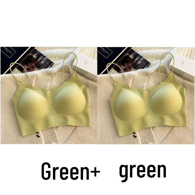 Invisible Seamless Push-Up Camisole Bandeau Bra for Small Busts