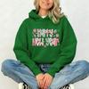 Happy New Year 2026 Women Hoodies Hello 2026 Faux Crochet Coquette Faux Yarn Printed Long Sleeve Sweatshirt Winter Sweater Women