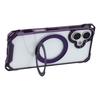 For iPhone 17 Magnetic Case Ring Kickstand TPU + PC Phone Cover with Lanyard