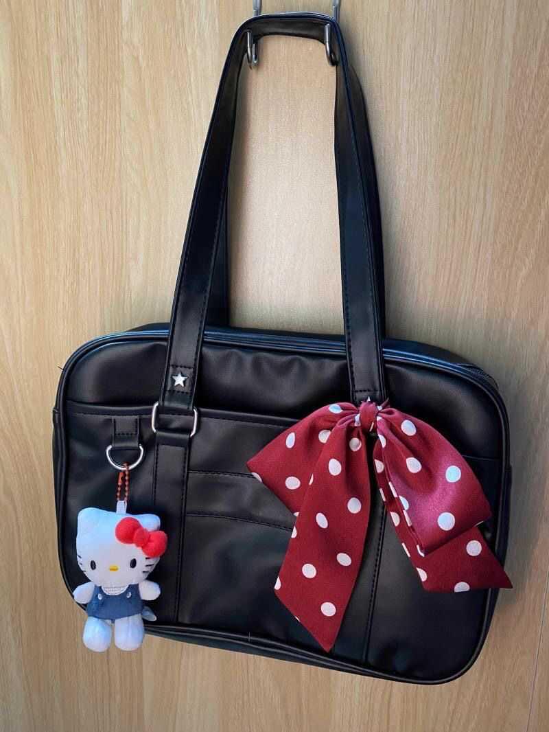 

2024 Anime-Inspired Large Capacity Japanese JK Uniform Handbag for Women - College Style & Simple Commuter Design