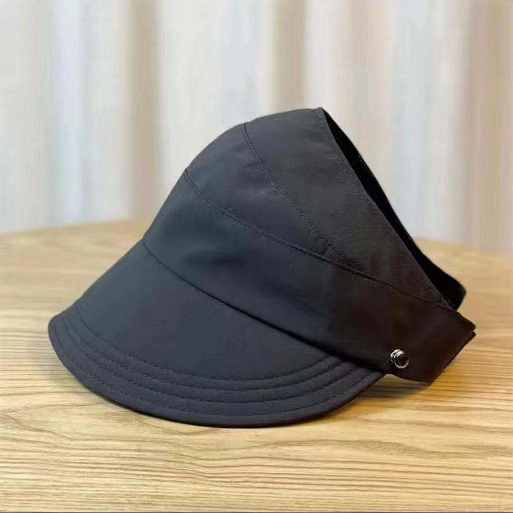 New extended brim mesh top cap women's spring and summer big head circumference fashion versatile sunshade outdoor travel sunscreen cap