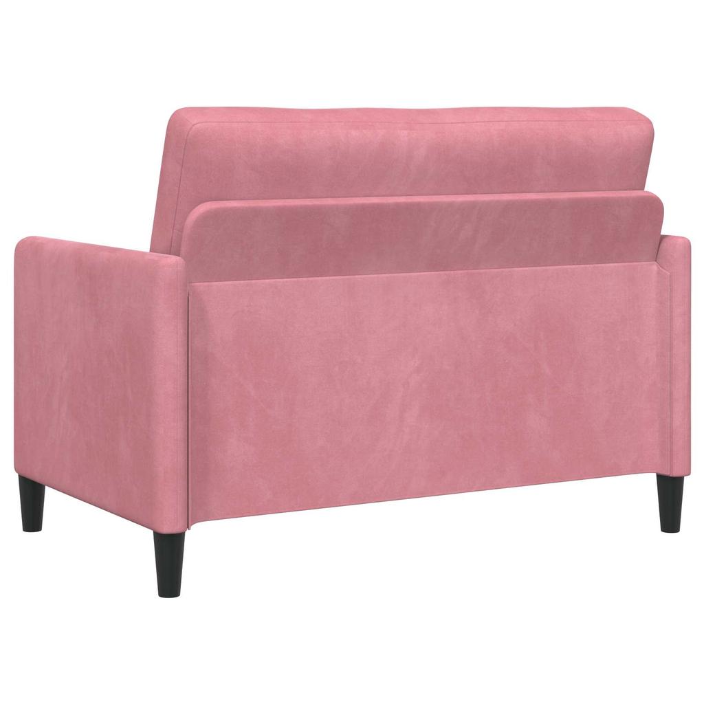Sofa Set with Storage 2 pcs Pink Polyester
