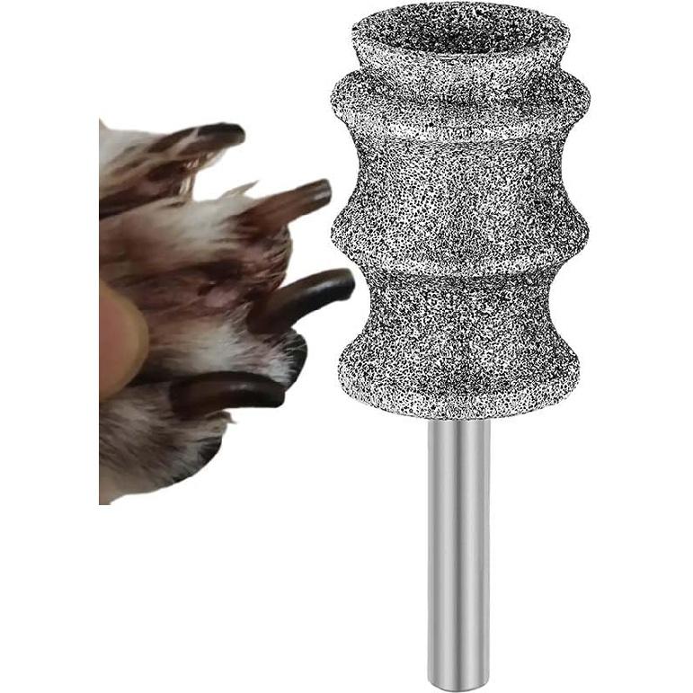 Diamond Dog Nail Grinder Wheel For Dremel, Pet Dog Nail Grinder Attachment Replacement Head Refill, 1/8'' Pet Nail Claw Care Grooming Bit, For Dremel