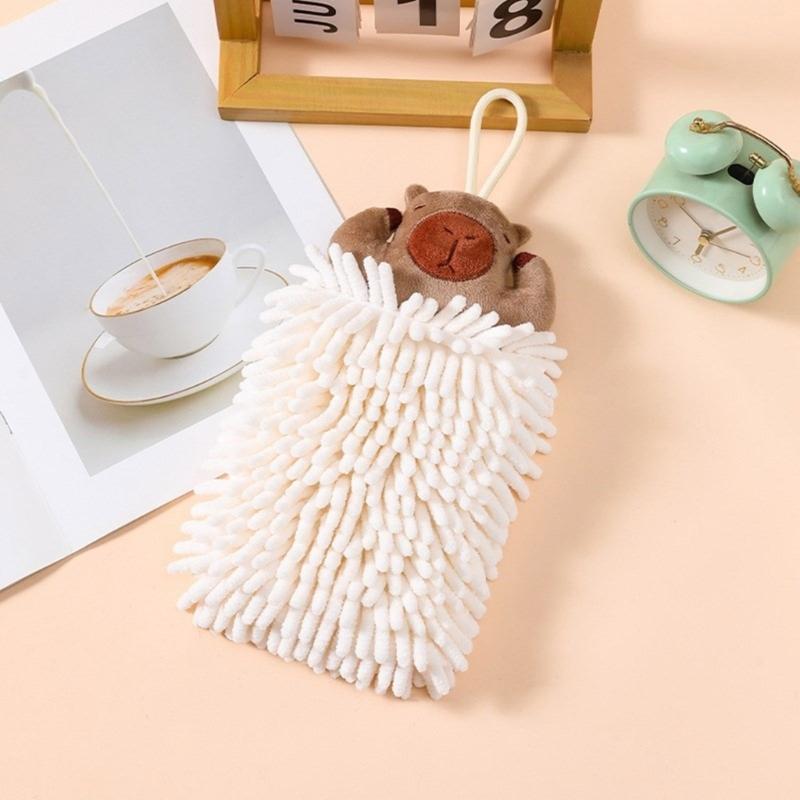 Chenilles Hand Towel Wipe Balls with Hanging Loopes for Kitchen Bathroom Quick Drying Soft Absorbent Handball