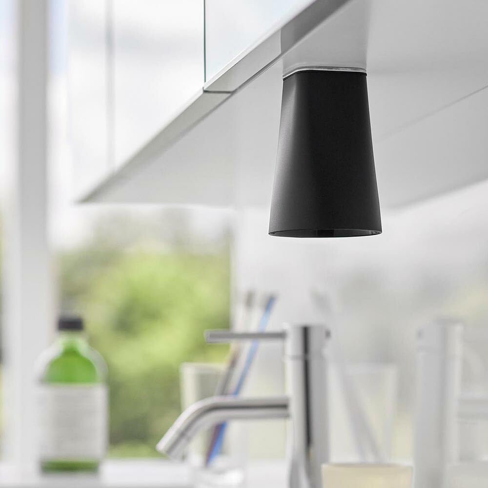 Yamazaki Tower Magnetic Tumbler for Set of 1752 x 2 Under-Bathroom Cabinets, Black, 2,