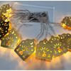 Indoor LED Moon & Star Iron Art String Lights for Eid al-Adha Decor