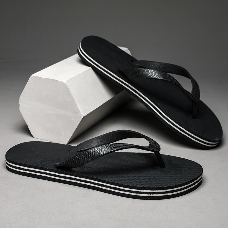 

Men s summer slippers, soft soled flip flops, casual large size, anti slip, odor proof, wear-resistant clip on slippers, outdoor beach slippers 40-41 білий