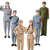 Historische chinesische Armee-Performance-Kostüme und Schuhe