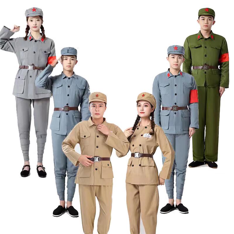 Historische chinesische Armee-Performance-Kostüme und Schuhe