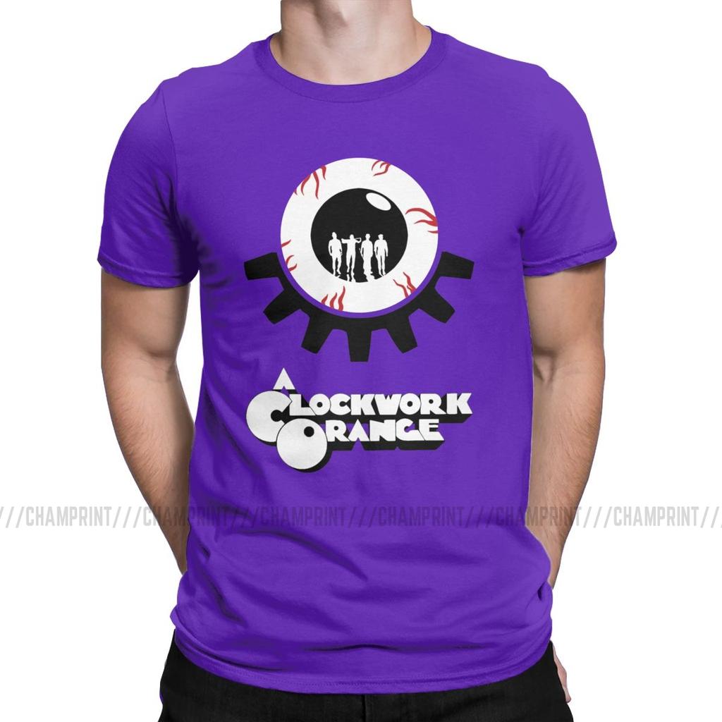 Vintage A Clockwork Orange T Shirt For Men O Neck 100 Cotton T Shirt Kubrick
