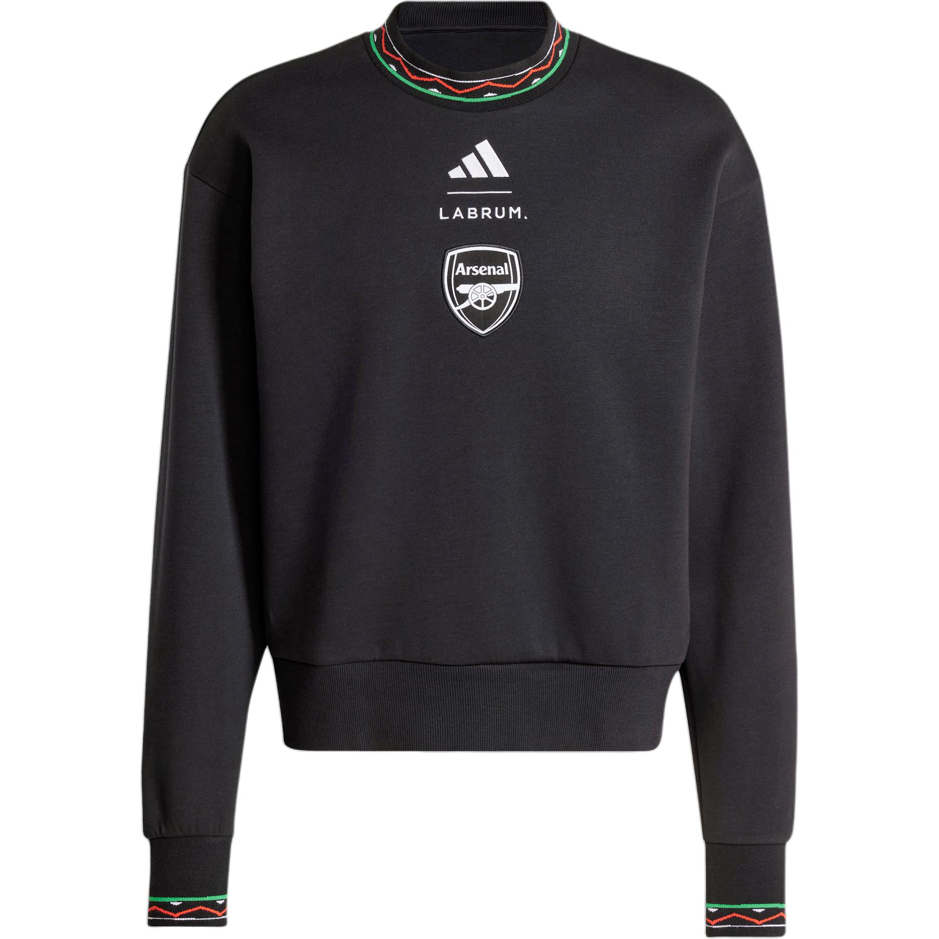 Adidas Arsenal X LABRUM CREW SWEATSHIRT Men s Black IT3917 XS