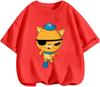 Adorable Cartoon Octonauts T Shirt Casual Street Leisure Tops Summer Daily Outfits For Little Boys And Girls