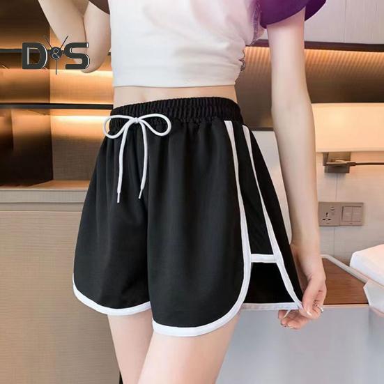 Anti-Pilling-Damenhose mit elastischem Bund, modische Sommershorts mit weitem Bein