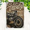 Retro Motorcycle Tin Sign Man Cave Garage Decor 20x30 Cm Metal Poster