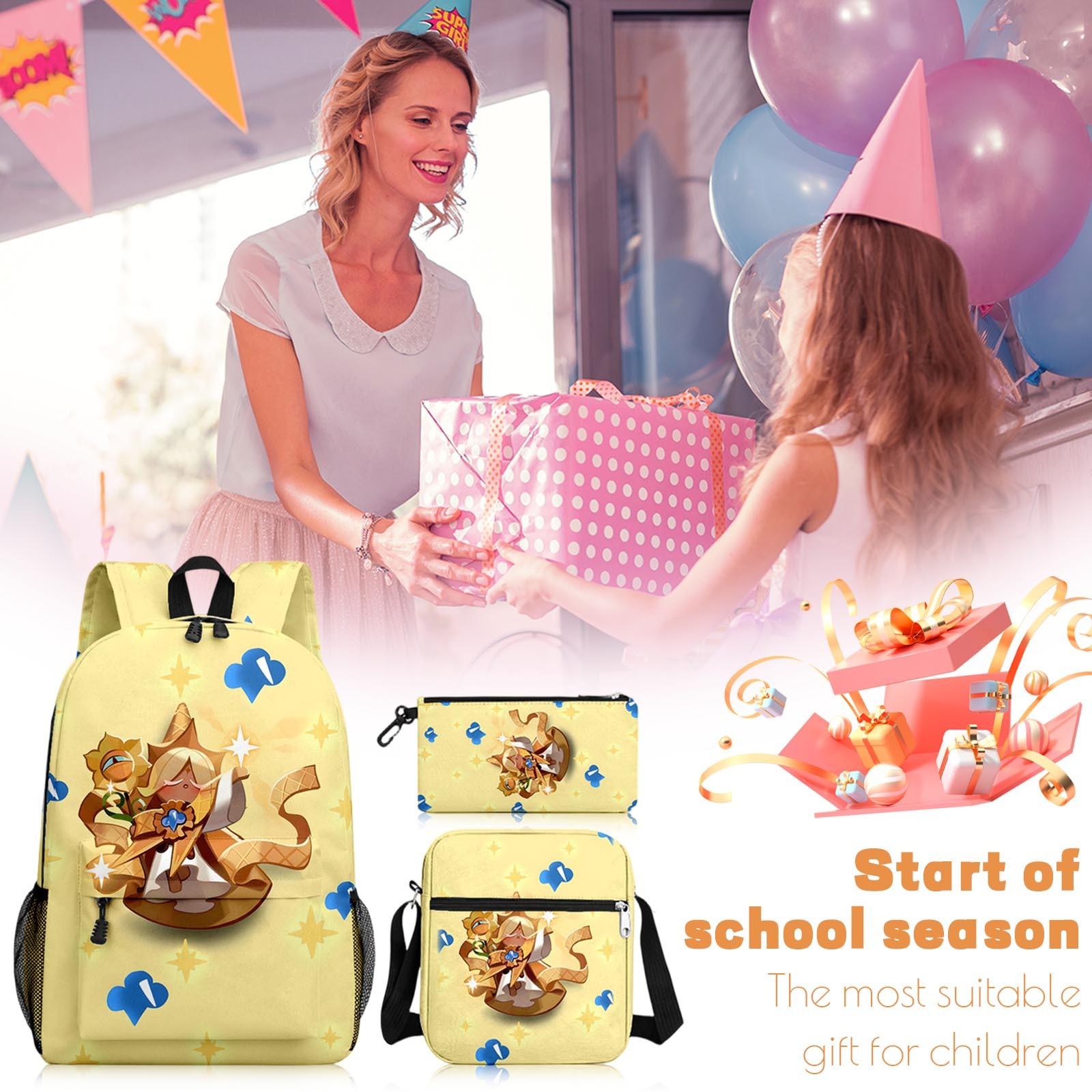 

Школьные ранцы Рюкзаки с героями мультфильмов для начальной школы Детские сумки Рюкзаки большой вместимости One Size жёлтый