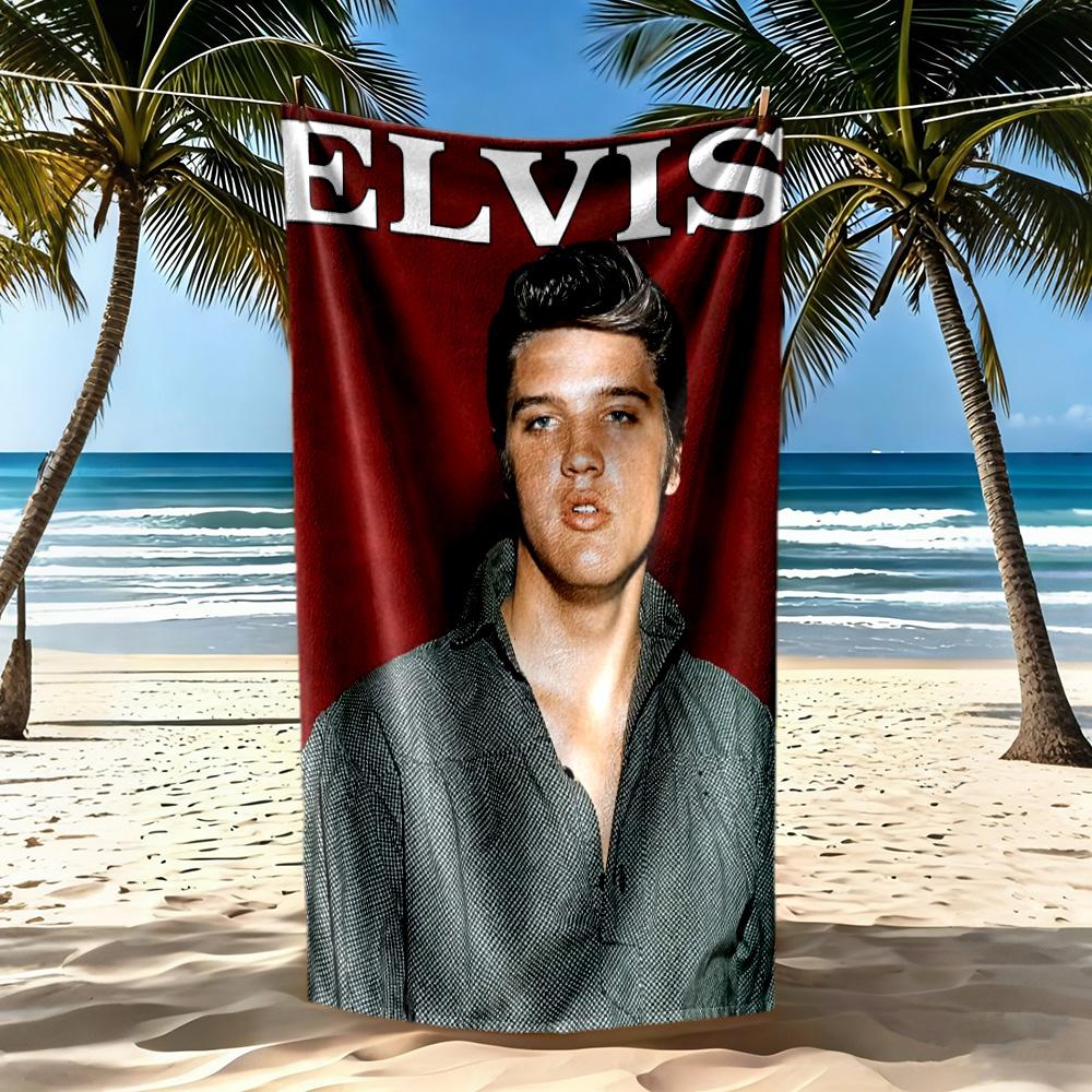 Elvis Beach Towel Quickdry Soft Microfiber Comfortable Lightweight