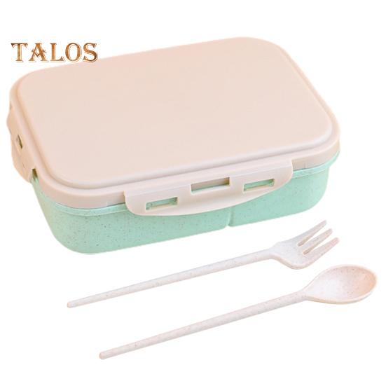 

Коробка для хранения обеда, противоскользящий держатель для еды, легко носить с собой, удобный семейный контейнер для хранения еды, школьные принадлежности зелёный