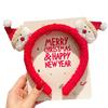 Christmas Plush Reindeer Headband Cute Santa Hair Hoop Kids Holiday Performance Decoration