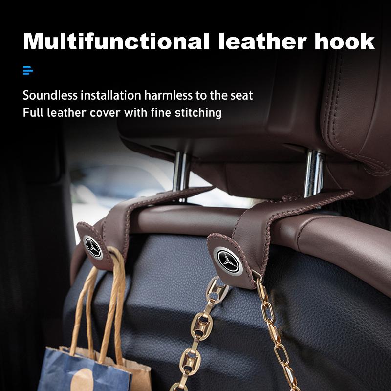 Multifunctional Car Seat Headrest Hanger Storage Hook For Mercedes Benz CLK GLC W212 C200 C300 W203 W204 W205 W169 W176 GLC