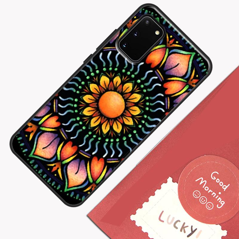 Floral Flower Mandala Design Phone Case For Samsung Galaxy S25 S26 Ultra S20 S21 S22 S23 S24 Plus S9 S10 S25 FE Cover Shell