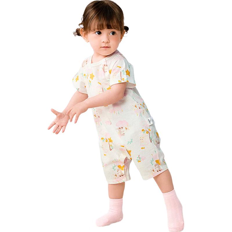 

Balabala Newborn Baby Short Sleeve Cotton Romper Jumpsuit 2-Pack 59