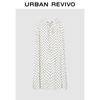 UR Women's Polka Dot Shirred Sleeveless Blouse