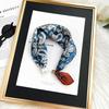 Magnetic Buckle Silk Scarf Headband Internet Celebrity New Magnetic Buckle Bracelet Small Long Women's Summer Casual Necklace Diamond Neck Band
