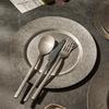 Retro Japanese Stainless Steel Square Compartment Plate