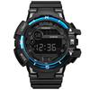 Módní Pánské Vodotěsné LED Digitální Datum Vojenské Sportovní Gumové Quartz hodinky Alarm