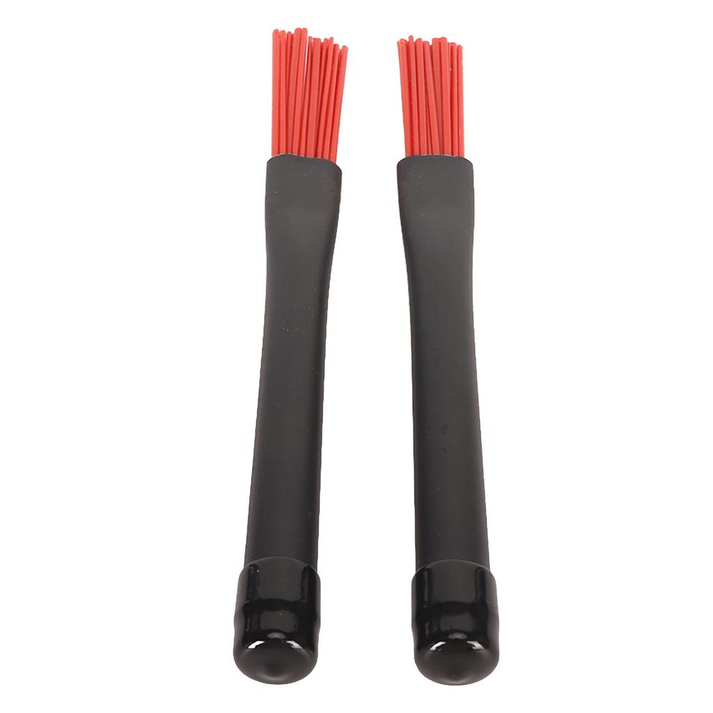 2pcs Retractable Brushes Professional Nylon Brushes Set with Rubber Handles for Rock Band Country Music Folk Mers