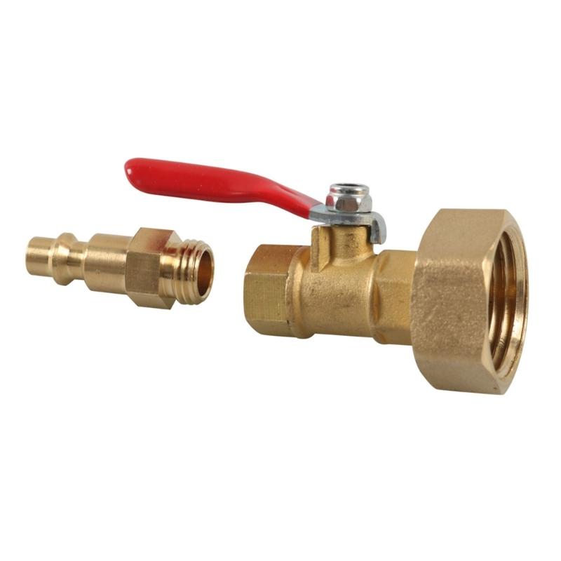 RVs Water Heater By-Pass Valves Kit with Thread Adapter Sealing Tape For Campers Hot Water System Easy Installation