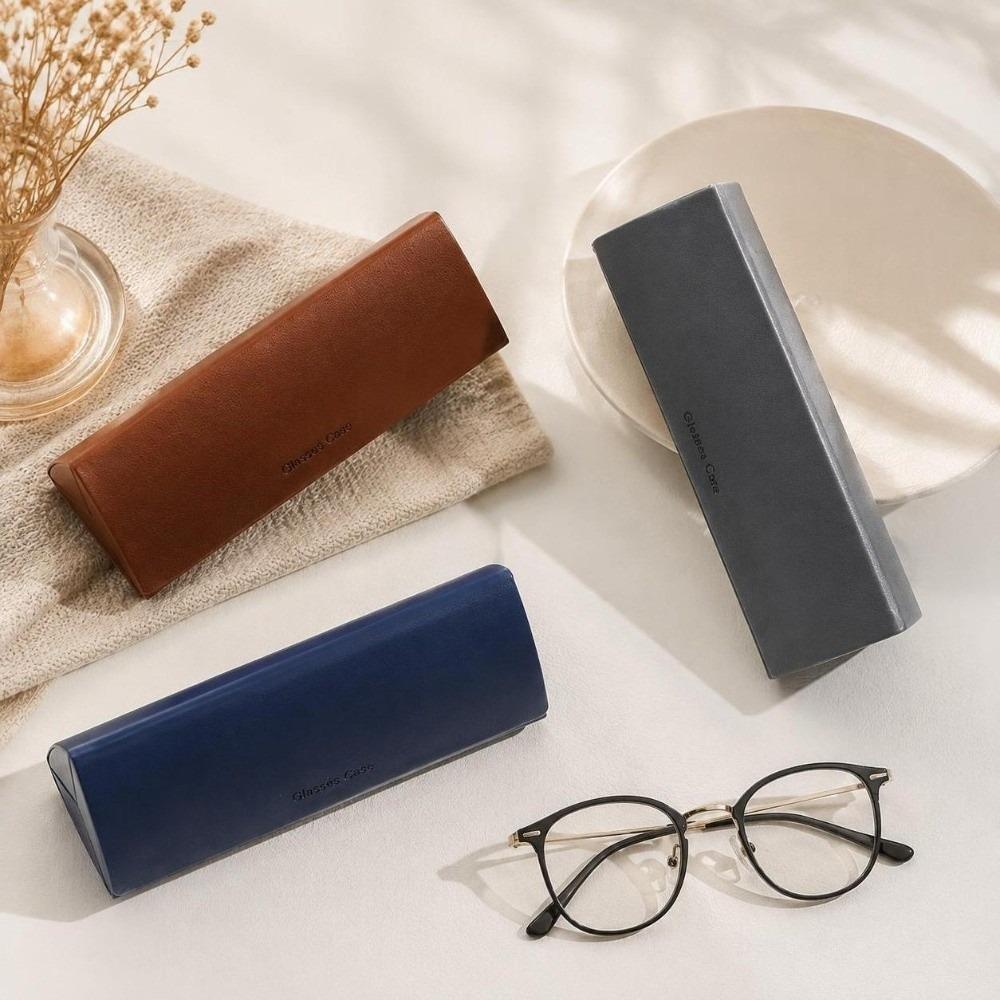 Hard Shell Glasses Box Anti-pressure Spectacle Case Vintage Sunglasses Storage Box for Women Men