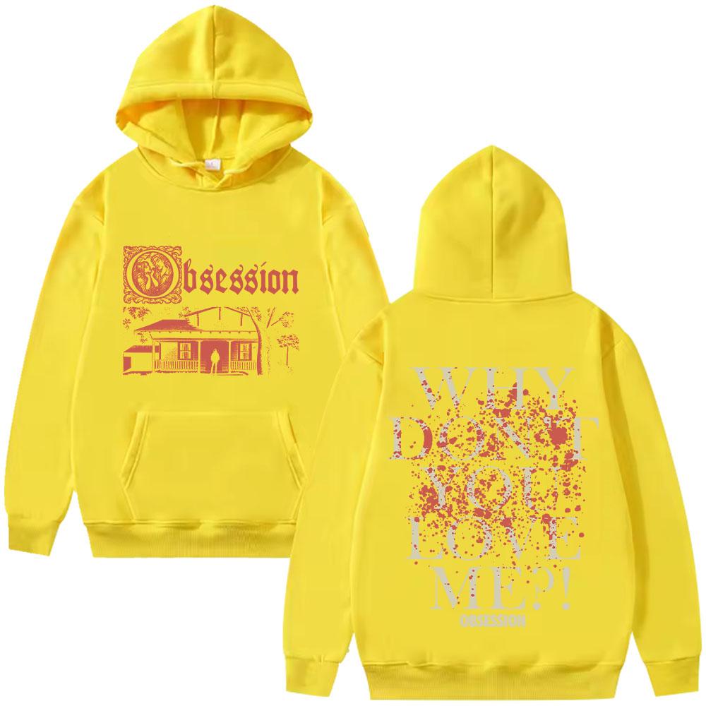 Obsession 2026 Hororová Mikina Vintage Gotický Film Streetwear Estetika Grafický Pulovr dámský pánský Trendy Mikiny Oblečení Y2K