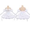 Blood Ghost Stage Cosplay Costume White Puff Sleeve Dress Full Set Anime Role Play Outfit