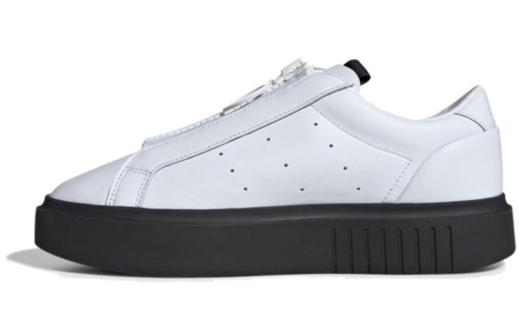 Sleek Wmns Adidas Originals Super Zip White Black Women s EF1899 36⅔