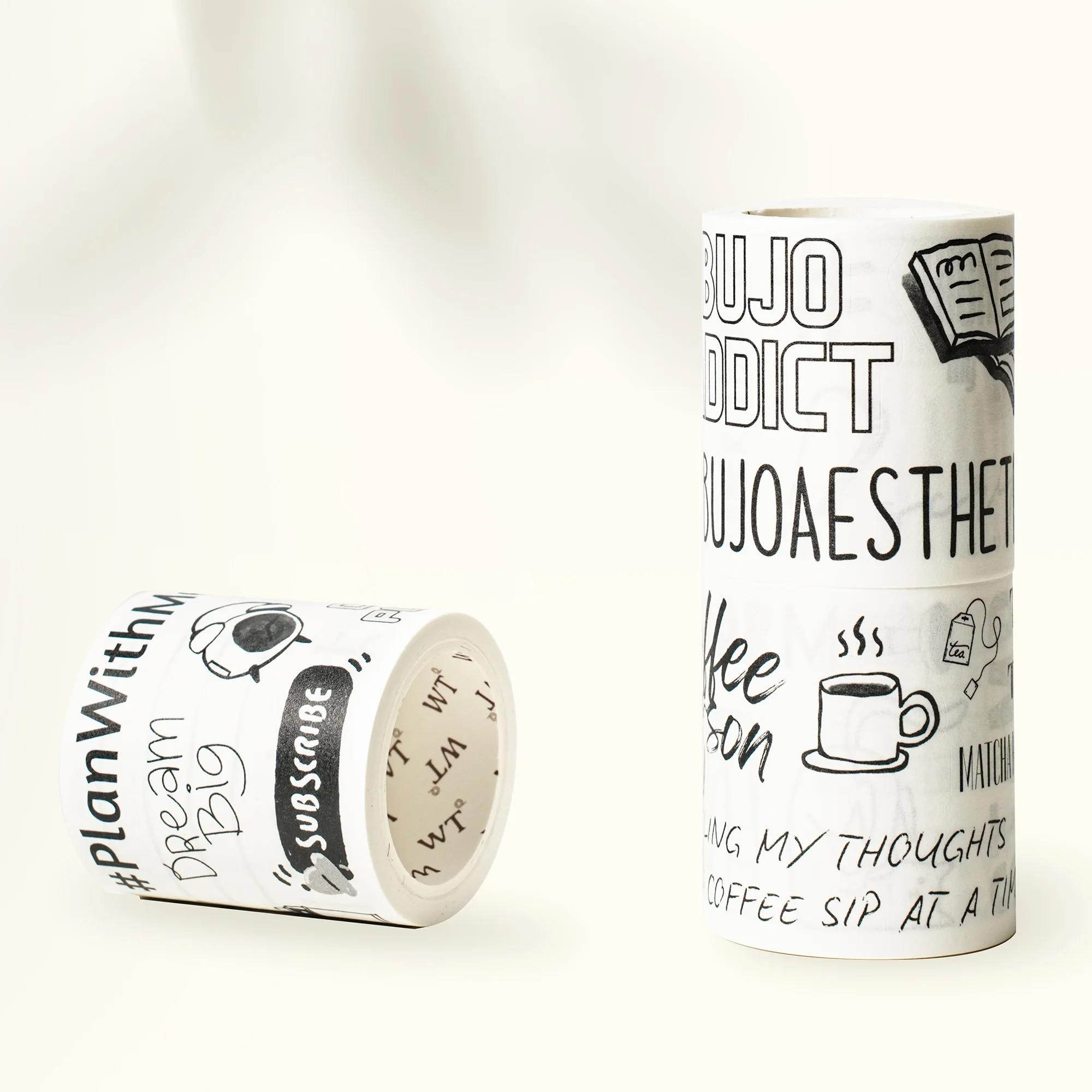 Pet Tape - WT Original,,Planner Stickers, Daily Elements Die-Cut,washi Planner Tape pls read size