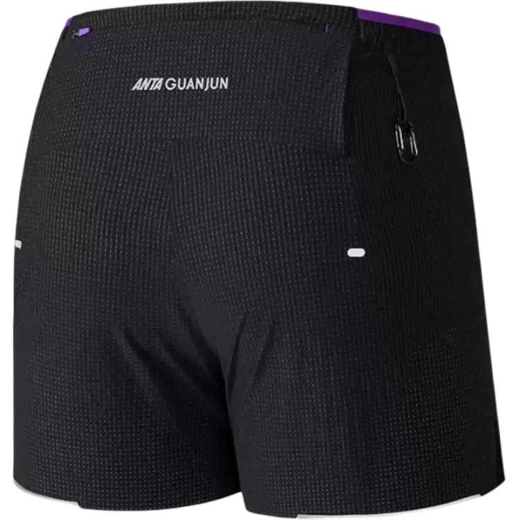 Anta Running Series Letter Mid-Waist Breathable Versatile Straight-Leg Sports Shorts Women Shorts 162530507-4