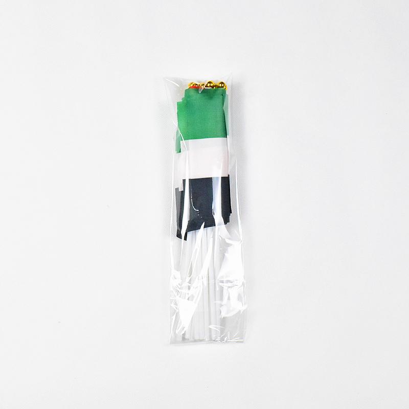 Zjednoczone Emiraty Arabskie 10 sztuk flag do machania 14*21cm