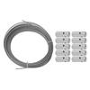 Wire Trellis for Climbing Plants Outdoor Stainless Steel Fastener Green Wall Trellis Kit Cross