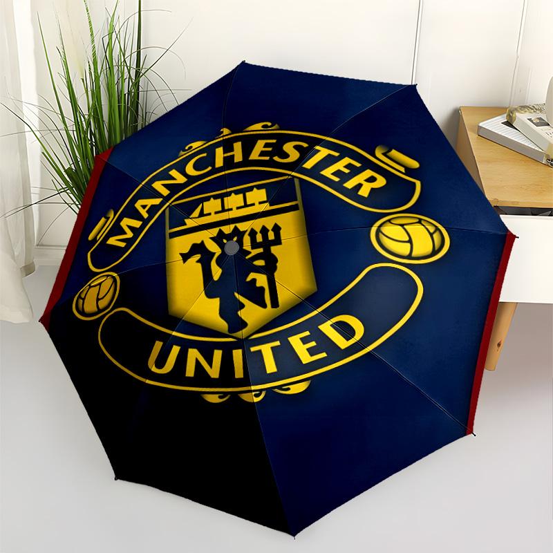 Devil Emblem Automatic Umbrella Folding Umbrella with 8 Ribs Durable Plastic & Iron Perfect for Outdoor Adventures Stylish Accessory Wedding Party Gif