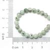 Natural Stone Smooth Tian Shan Round Loose Beads For Jewelry Making Green Black Dot Semiprecious DIY 4-10mm Bracelet Accessories
