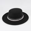 New Carnival Party Festival Handmade Strapped Cowboy Hat Top Hat Woolen Jazz Hat