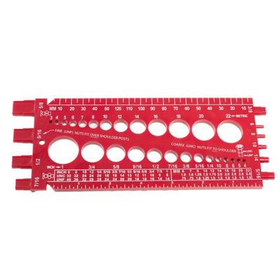 Bolt Nut Thread Checker Inch & Metric Thread Tester Bolt Gauges Metric Size Gauge Tester Measuring Tool KitsAccessories