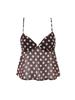 American Style Polka Dot V-Neck Camisole & High-Waisted Skirt Two-Piece Set