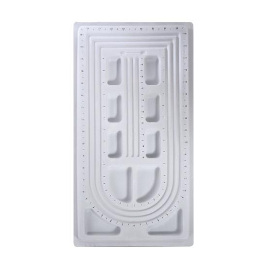 Bead Design Board DIY Jewelry Making Tray Flocked Bead Organizer