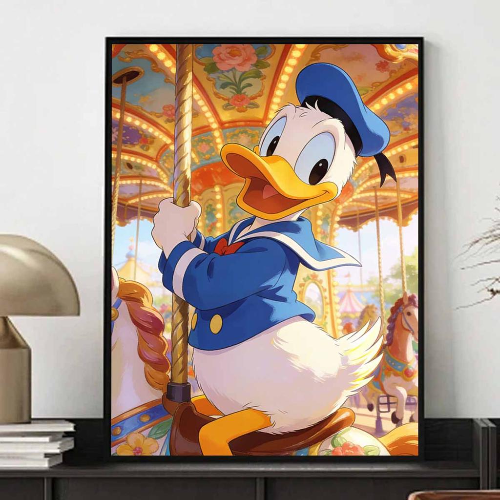 disney donald duck merrygoround diamond painting full diamond art kit handmade diy home decoration gift