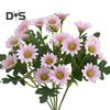 Artificial Flower Plastic Beautiful Bright Colored Aesthetic Simulation Chrysanthemum