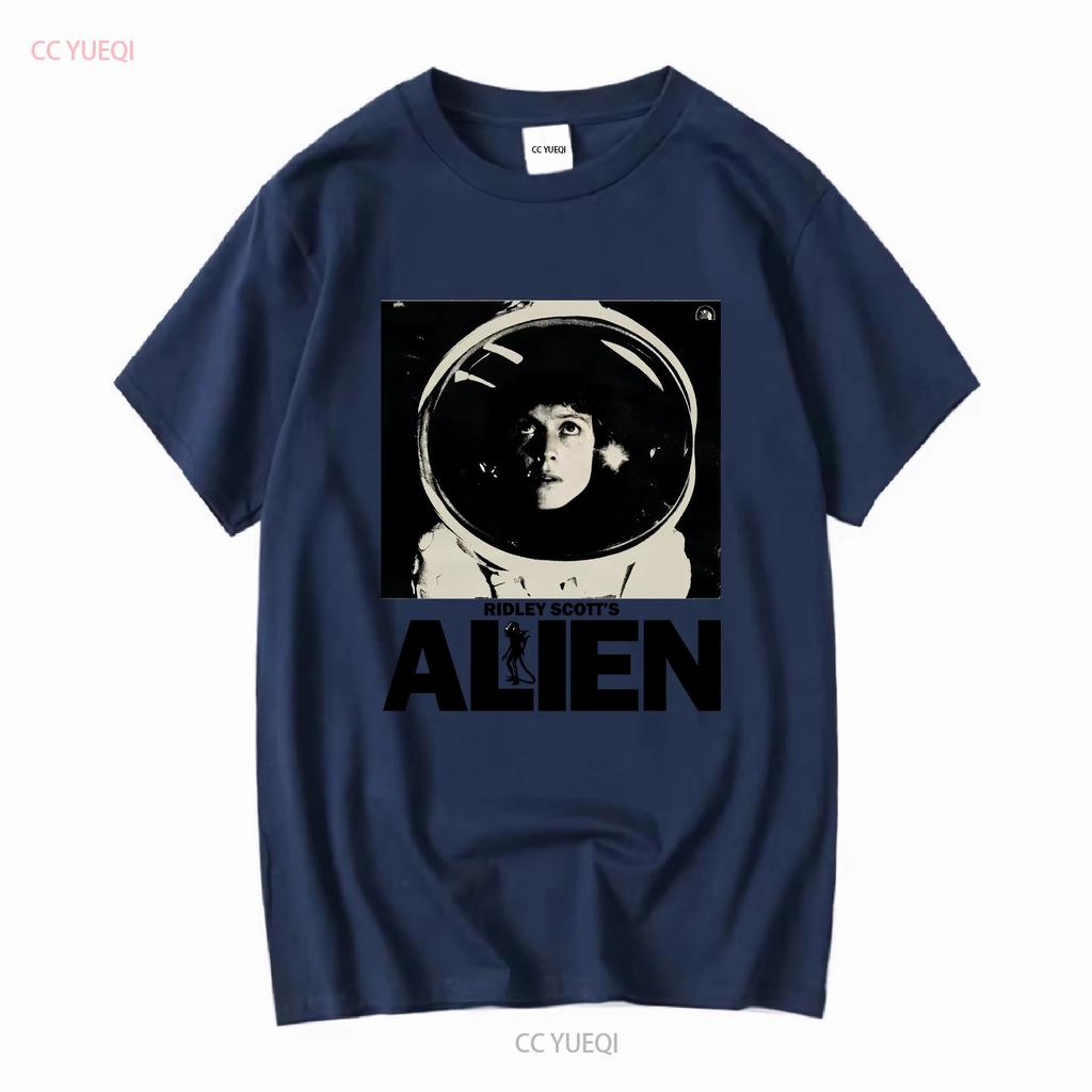Vintage Alien Movie  T Shirt Mov vintage Washed Top For Everyday Wear designer clothes Soft homme Stretched Comfortable